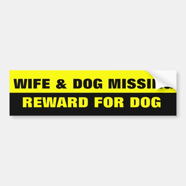 WIFE OCH HUND SAKNAS BILDEKAL (Framsidan)