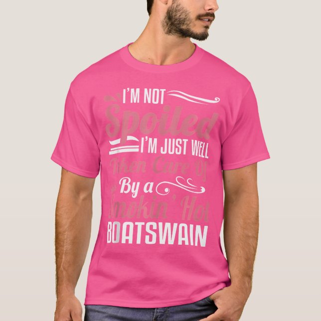 Wife Of A Boatswain Nautical Seaman Bosun Bos'N T Shirt (Framsida)