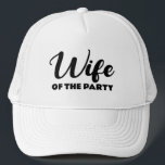 Wife of the Party Hat Keps<br><div class="desc">Special hat for the bride at your next bachelorette party. Order Matching hats for the Party in black!</div>