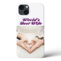 Wife Photo purple iPhone Case