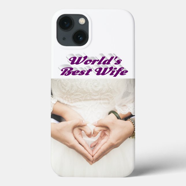 Wife Photo purple iPhone Case (Baksida)