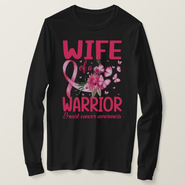 WIFE: Warrior Breast Cancer Awarenes T Shirt (Design framsida)