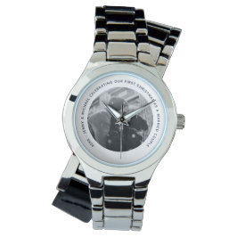 Wifes 1:a årsdagen av PHOTO Gift från Make Armbandsur