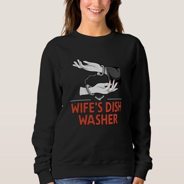 Wifes Dish Washer Husband Pun Mister Joke T Shirt (Framsida)