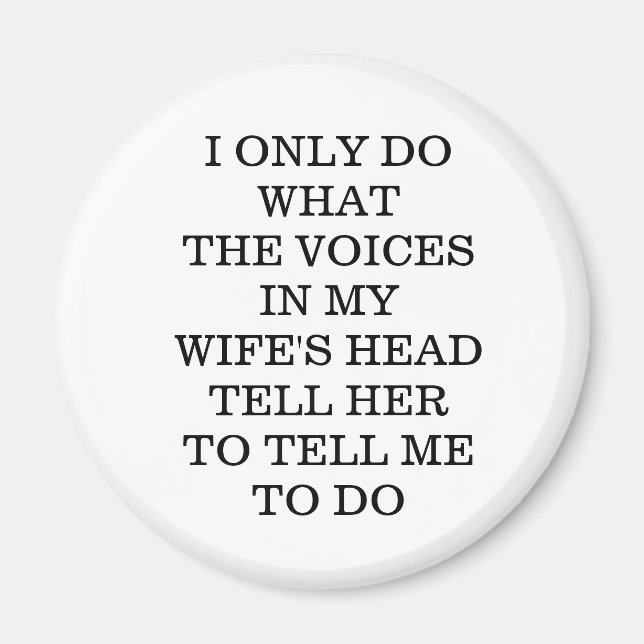 Wife's Funny Magnet for Husbands  (Framsidan)