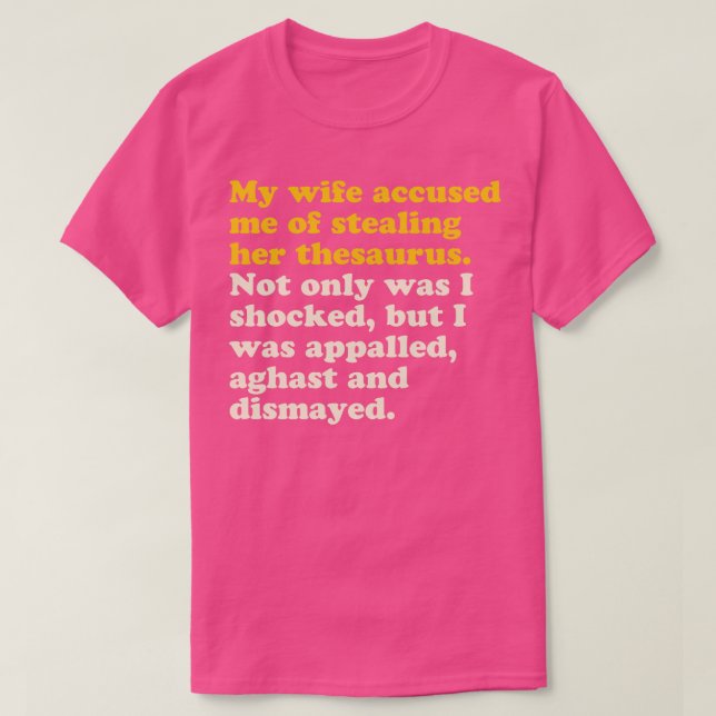 Wifes Thesaurus T Shirt (Design framsida)