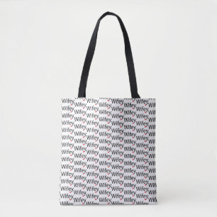 Wifey - Anpassningsbar Tote Bag-nummer för allt-öv Tygkasse