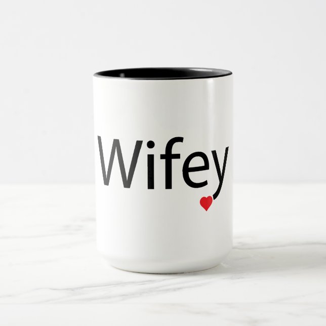 Wifey - Black 15 oz Combo Mugg (Center)