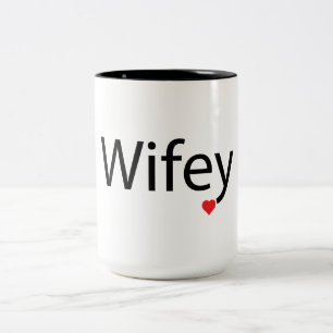 Wifey - Black 15 oz Two-Tone Mugg