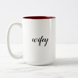 Wifey bröllop Två-Tonad mugg