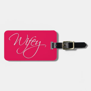 Wifey Calligraphy Changable Background Bagagebricka