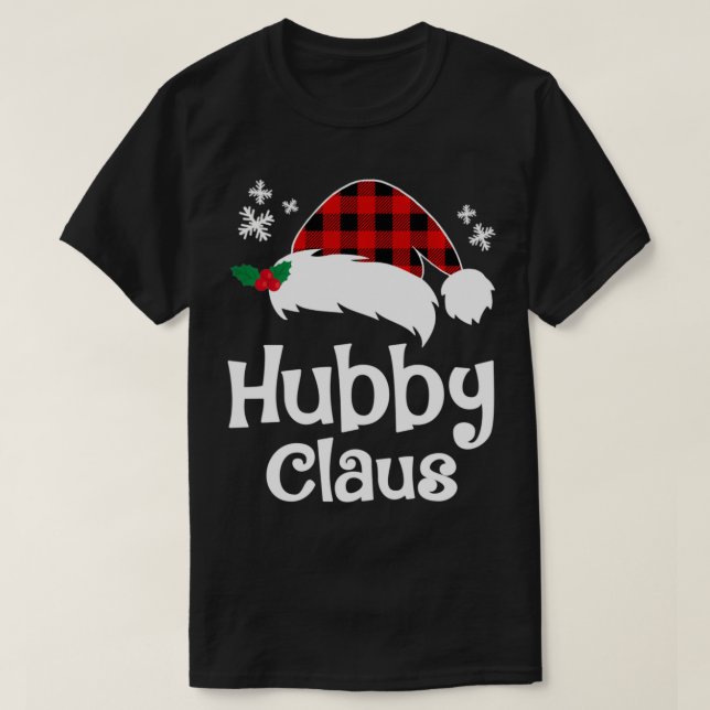 Wifey Claus & Hubby Claus julmatchningskupong T Shirt (Design framsida)