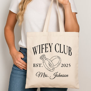 Wifey Club Anpassad Toteväska, Bröllopsresa Presen Tygkasse