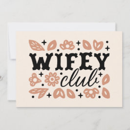 Wifey club cowboy fru country cowgirl estetik inbjudningar