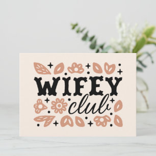 Wifey club cowboy fru country cowgirl estetik inbjudningar