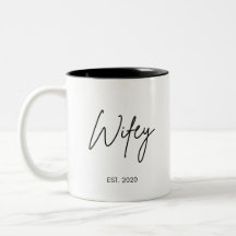 Wifey Coffee Mugg, Anpassningsbar Wifey Coffee Mug