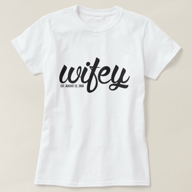 Wifey dräkt tröja (Design framsida)