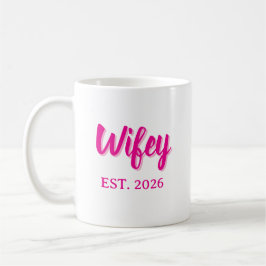 Wifey est. 2026 kaffemugg