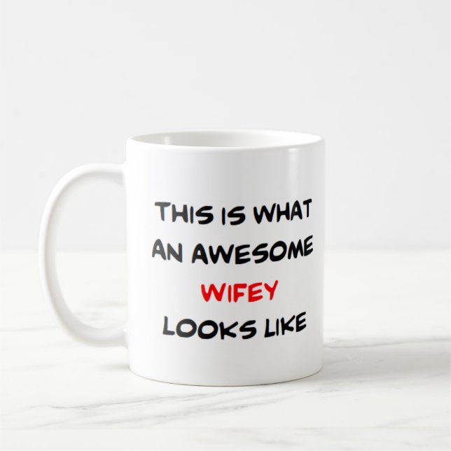 wifey, fantastisk kaffemugg (Vänster)