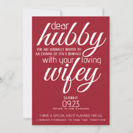 Wifey frågar ut Hubby Inbjudningar