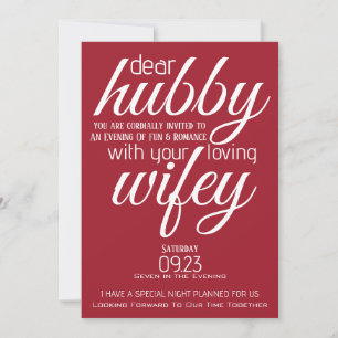 Wifey frågar ut Hubby Inbjudningar