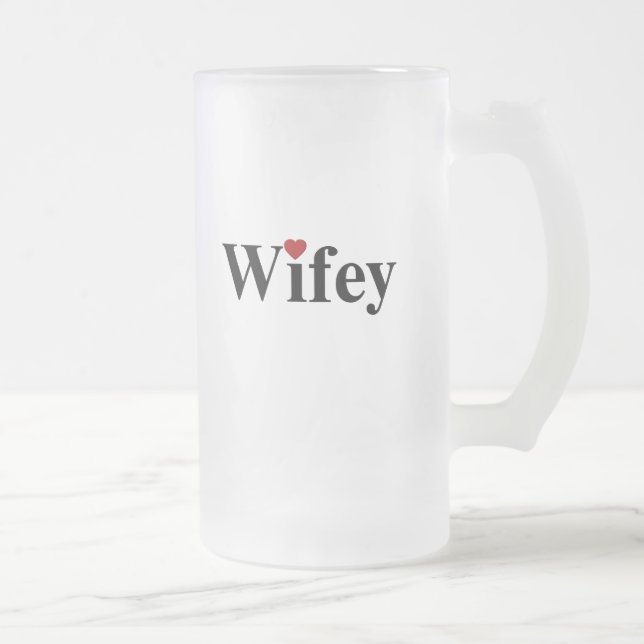 Wifey Frostat Ölglas (Höger)