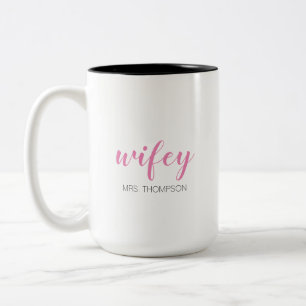 Wifey Fru Två-Tonad Mugg