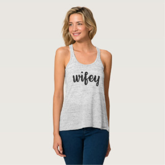 Wifey (grå färg) linne med racerback 