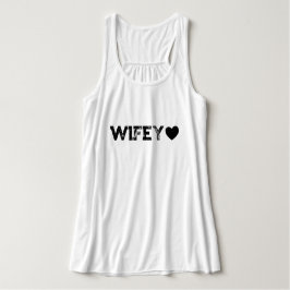 Wifey Grunge Damtopps Linne Med Racerback