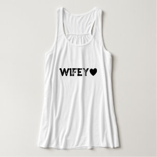 Wifey Grunge Damtopps Linne Med Racerback