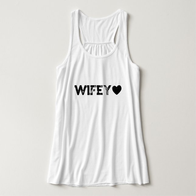 Wifey Grunge Damtopps Linne Med Racerback (Design framsida)