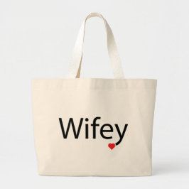 Wifey - Jumbo Tote Jumbo Tygkasse