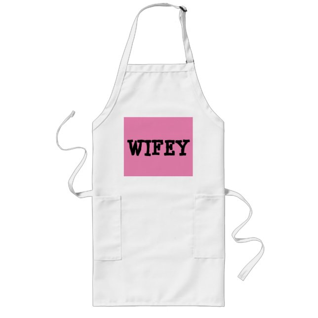 WIFEY-köksbricka Långt Förkläde (Framsidan)