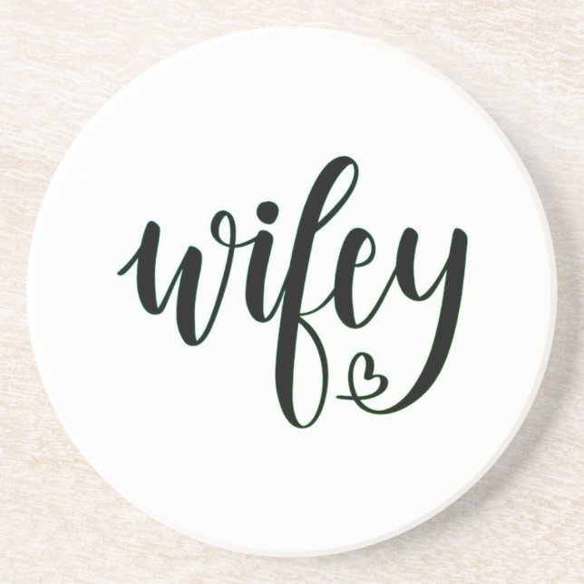 Wifey Lettering Underlägg (Framsidan)