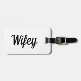 Wifey Luggage Tag Bagagebricka