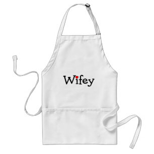 Wifey med hjärta förkläde