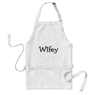 Wifey med hjärta förkläde
