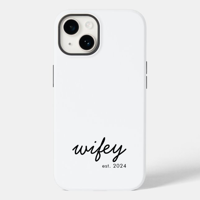 Wifey Modern Minimalist Script Personlig Bride (Baksida)