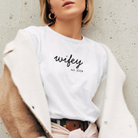 Wifey Modern Minimalist Script Personlig Bride