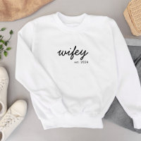 Wifey Modern Minimalist Script Personlig Bride