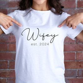 Wifey Ny gifta Newlyged T Shirt