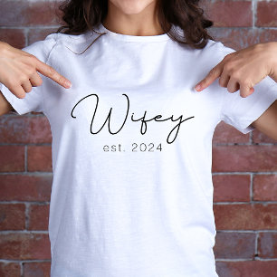 Wifey Ny gifta Newlyged T Shirt