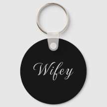 WIFEY-nyckelkedja för bröllop brud och nyfödd fru