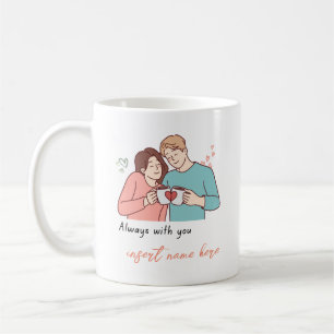Wifey och Hubby mugg, par mugg