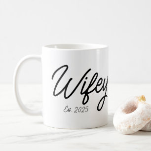 Wifey Personlig Förlovning Gift för hennes brid Kaffemugg