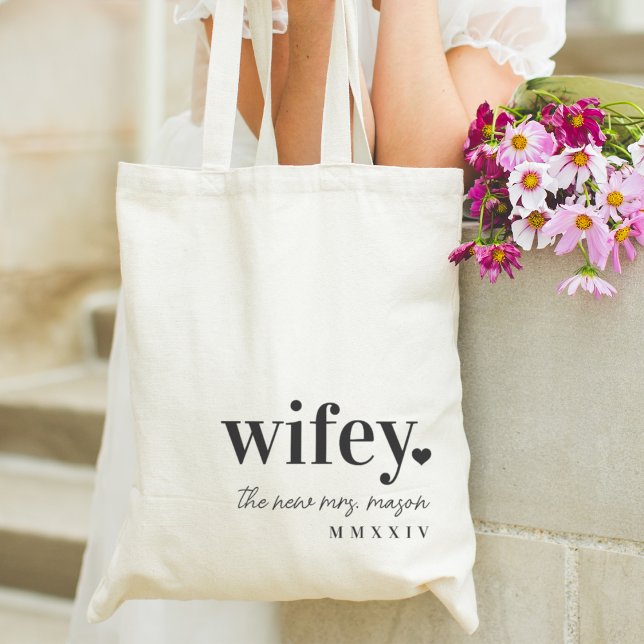 WIFEY | Personlig Ny fru Tygkasse (Skapare uppladdad)