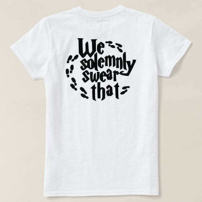 Wifey Potter Couple Shirt T Shirt (Design baksida)