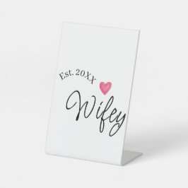 Wifey red heart est. Year future wife valentine's 