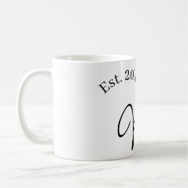 Wifey red heart est. Year future wife valentine's  Kaffemugg