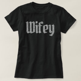 Wifey Silver Glitter T Shirt